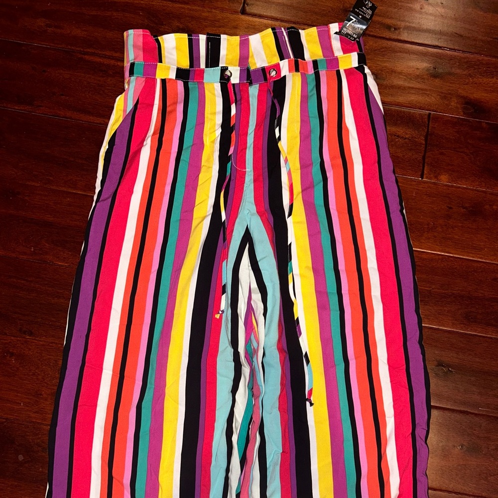 Colorful striped dress pants (New York and company. Size 10)
